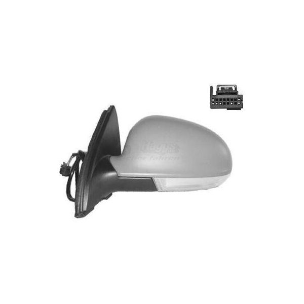Van Wezel 5886817 Specchietto Retrovisore Esterno Sinistro Per Vw Golf V Variant (1K5) Asferico Riscaldato Primerizzato-image