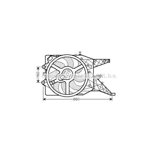 Prasco OL7514 - Ventola Radiatore Oe 1341399 Per Corsa D (S07)-image