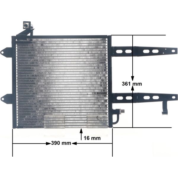 Mahle Ac 216 000S - Condensatore Aria Condizionata Oe 6N0820413 Per Arosa (6H), Lupo (6E1, 6X1), Polo (6N), Polo (6V), Polo (80, 86C), Polo Playa-image