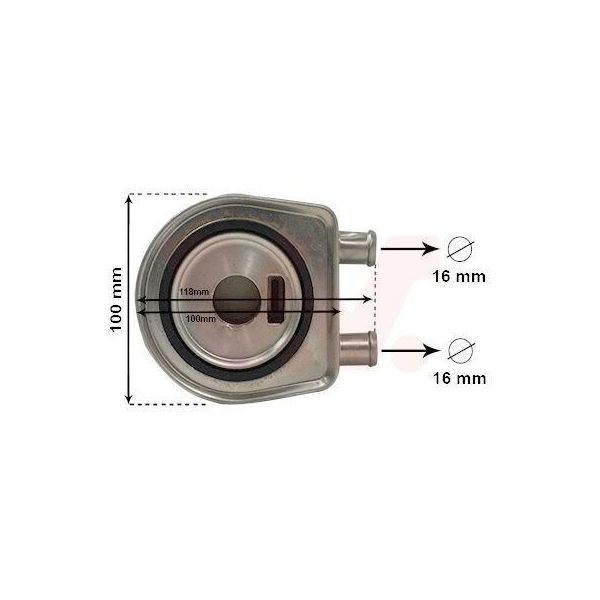 Van Wezel 43013705 - Oe 21300 00QAA ÖLküHler FüR Primastar (X83), Primera (P12), Movano (X70), Vivaro (J7), Vivaro (F7), Vivaro A (E7), Vivaro A (X83), Scenic Ii, Clio Ii, Espace Iii (Je), Espace Iv (Jk), Grand Scenic Ii (Jm), Grand Scenic Iii (Jz), Laguna Iii, Laguna I, Laguna Ii, Scenic Iii, Trafic Ii (Jl), Trafic Ii (Fl), Trafic Ii (El), Megane Cc, Megane I, Megane Ii, Megane Iii, Megane Scenic-image