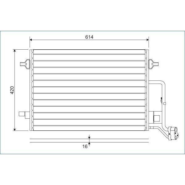 Valeo 817679 - Condensatore Aria Condizionata Oe 3B0260401 Per Superb I (3U), Passat (3B)-image