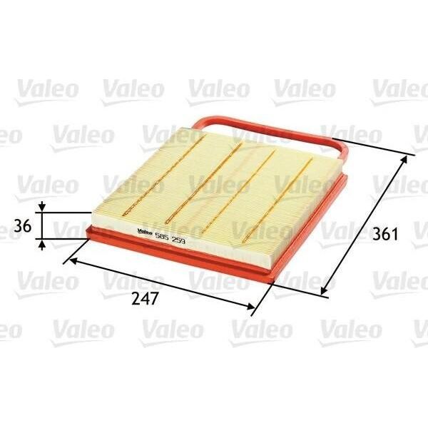 Valeo 585259 - Filtro Aria Oe 03D129620 Per Fabia I (6Y), Polo (9N)-image