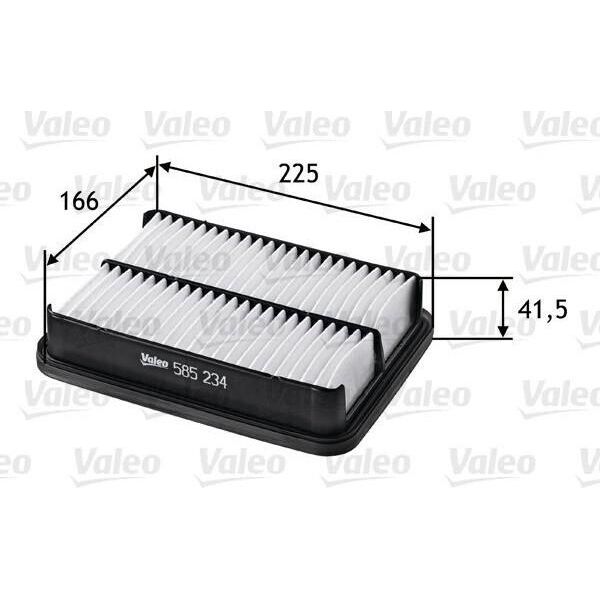 Valeo 585234 - Filtro Aria Oe ADT32237 Per Corolla (E10), Corolla (E11)-image