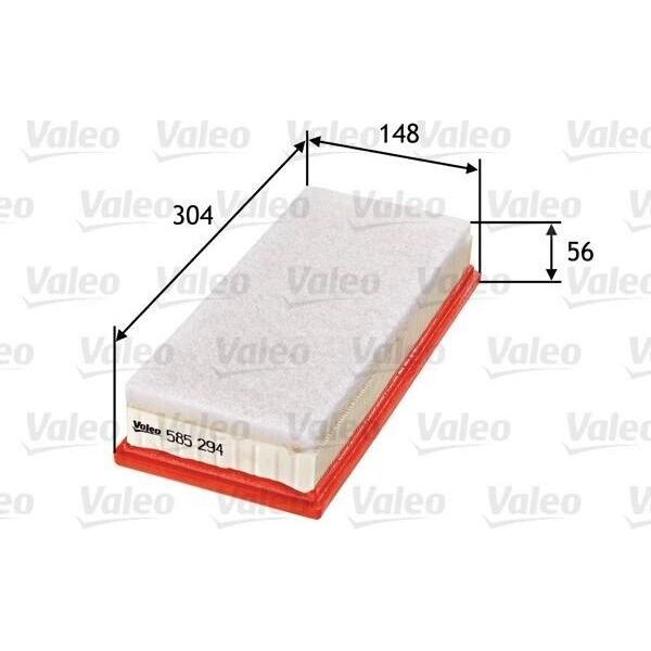 Valeo 585294 - Filtro Aria Oe 178010N040 Per Iq (J1), Urban Cruiser (P1), Verso S (P12), Yaris (P13), Yaris (P9)-image
