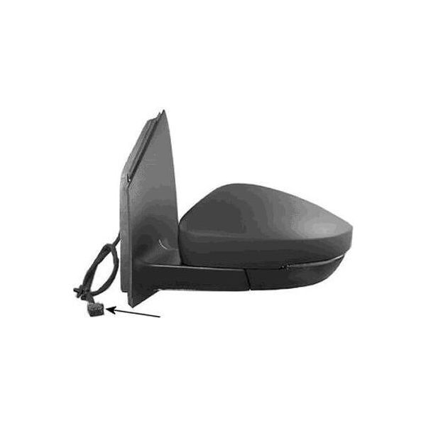 Van Wezel 5829807 - Oe 6R0857521A Specchio Retrovisore Esterno, Sinistro Per Polo (6C, 6R)-image