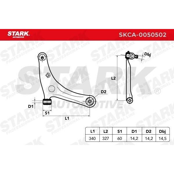 Stark SKCA-0050502 - Braccio Di Controllo Oe 4013A136 Per Forfour (454)-image