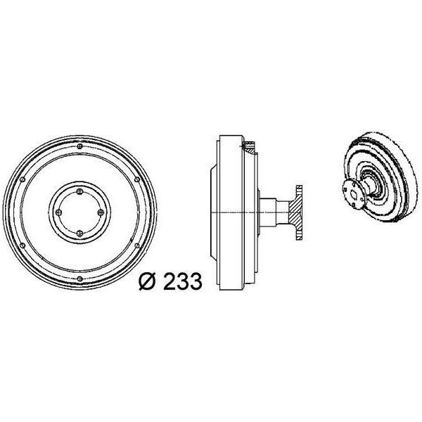 Mahle Cfc 98 000P - Oe 906 200 12 22 Frizione, Ventola Radiatore Per Roomster (5J)-image
