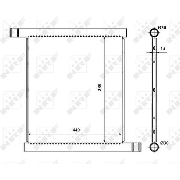Nrf 53857 - Oe 4515010001 Radiatore, Raffreddamento Motore Per Fortwo Cabrio (451), Fortwo (451)-image