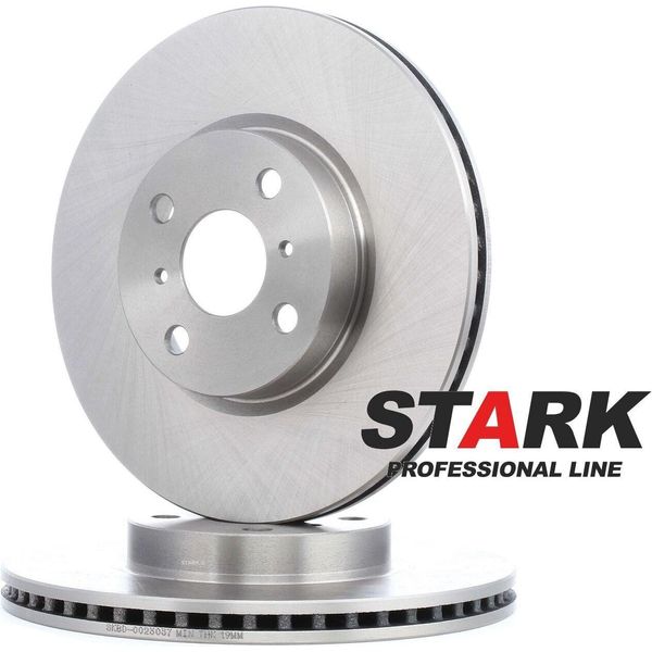 Stark SKBD-0023037 - Oe 435120D080 Disco Freno, Assale Anteriore Per Yaris (P13), Yaris (P9)-image