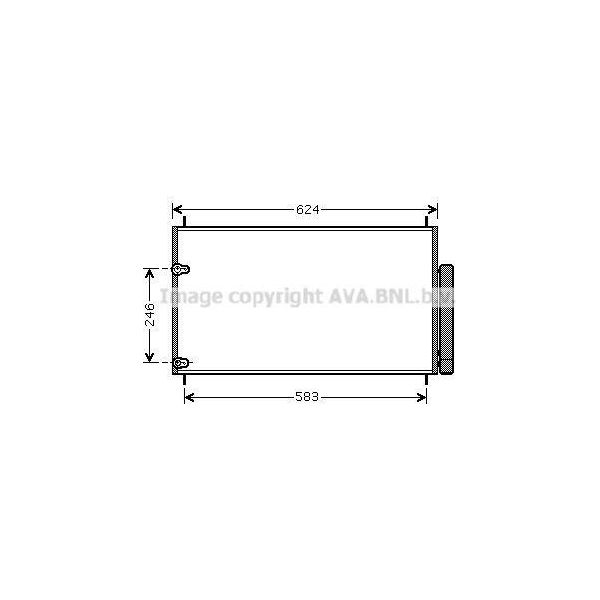 Prasco TOA5405D - Oe 8845002280 Condensatore Aria Condizionata Con Essiccatore Per Corolla (E18), Verso (R2), Auris (E15), Auris (E18), Avensis (T27), Corolla (E15)-image