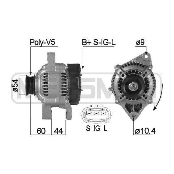 Era 210266A - Alternatore Oe 27060 15080 Per Corolla (E11), Carina E (T19), Celica (T20), Corolla (E10)-image