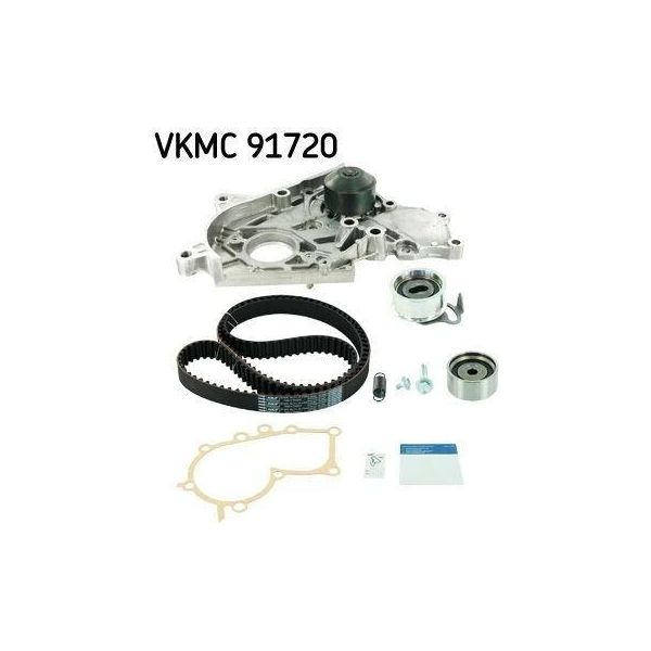 Skf Vkmc 91720 - Oe 13503 64010 Pompa Dell'acqua + Zahnriemensatz Per Avensis (T22), Carina E (T19), Corolla (E10), Corolla (E11), Picnic (XM1)-image