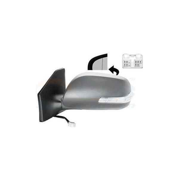 Van Wezel 5311827 Specchietto Retrovisore Esterno Sinistro Per Toyota Avensis Station Wagon (T25) Asferico Riscaldato Primerizzato-image