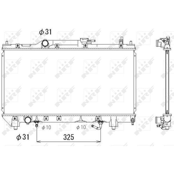 Nrf 53278 - Oe 1640002280 Radiatore, Raffreddamento Motore Per Avensis (T22)-image