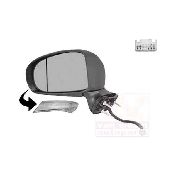 Van Wezel 5420817 - Oe 8790905380A0 Specchio Esterno, Sinistro Per Avensis (T27)-image
