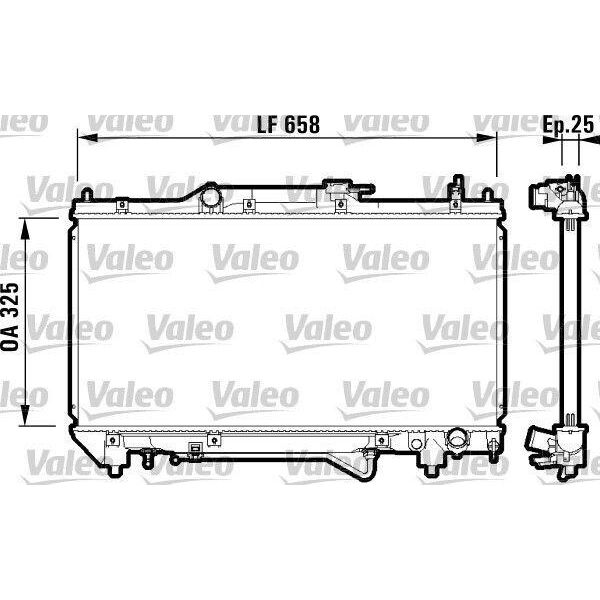 Valeo 732754 - Oe 16400 03190 Radiatore, Raffreddamento Motore Per Avensis (T22)-image