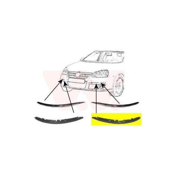 Van Wezel Fascia Paraurti Anteriore Sinistra Per Vw Jetta Iii Golf V-image