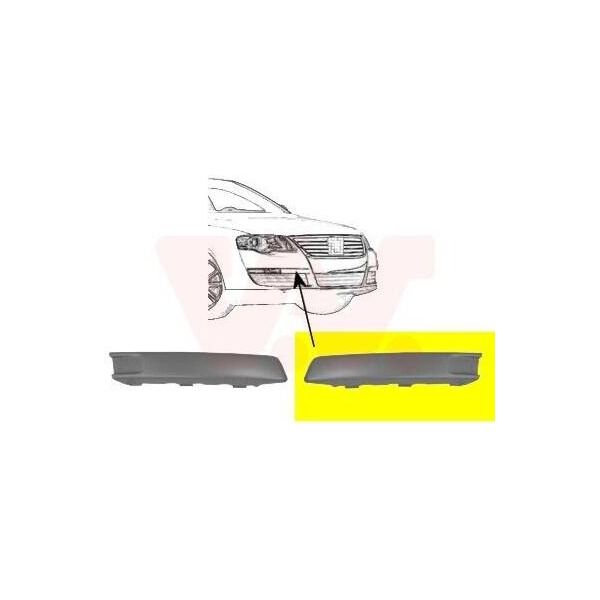 Van Wezel 5839587 - Copertura Oe 3C0807645A, Paraurti Anteriore Sinistro Per Passat (3C)-image
