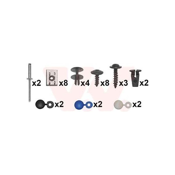 Van Wezel 5827794 - Oe 6Q0898623 Kit Di Montaggio, Paraurti Per Polo (9N)-image