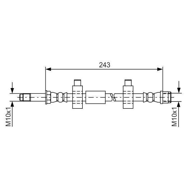 Bosch 1 987 476 320 - Oe 7H8 611 776 Tubo Freno Per T5-image