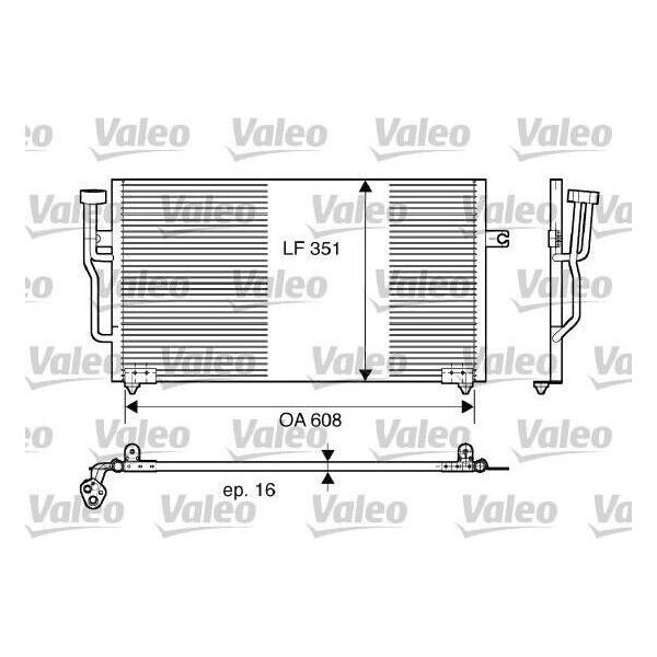 Valeo 817559 - Condensatore Aria Condizionata Oe 30871579 Per S40 I (644), V40 (645)-image