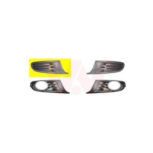 Van Wezel 5863592 - Griglia Di Ventilazione Oe 5K0853666A, Destra Per Golf Vi-image