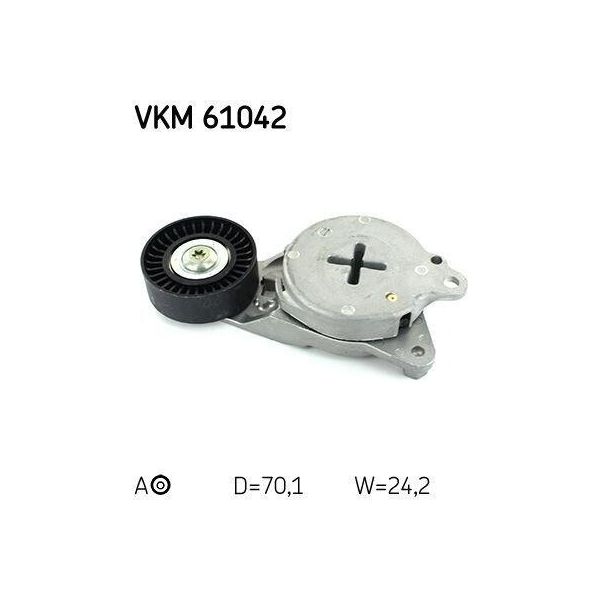 Skf Vkm 61042 - Oe 16620 0N010 Spannolinamento, Cuscinetti Per Yaris (P9), Yaris (P13), Verso S (P12), Urban Cruiser (P1), Corolla (E18), Corolla (E15), Auris (E18), Auris (E15)-image