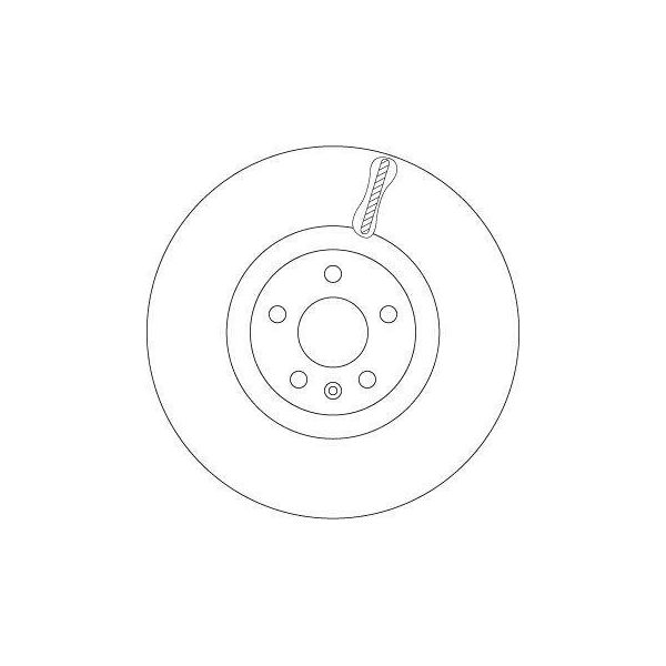 Trw DF6939S - Disco Freno Oe 31400568 Per S60 Iii (224), S90 Ii (234), V60 Ii (225, 227), V90 Ii (235, 236), XC40 (536), XC60 Ii (246), XC90 Ii (256)-image