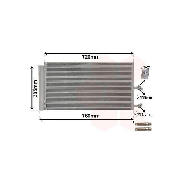 Van Wezel 59005194 - Oe 31338308 Condensatore Aria Condizionata Con Essiccatore Per XC90 Ii (256)-image