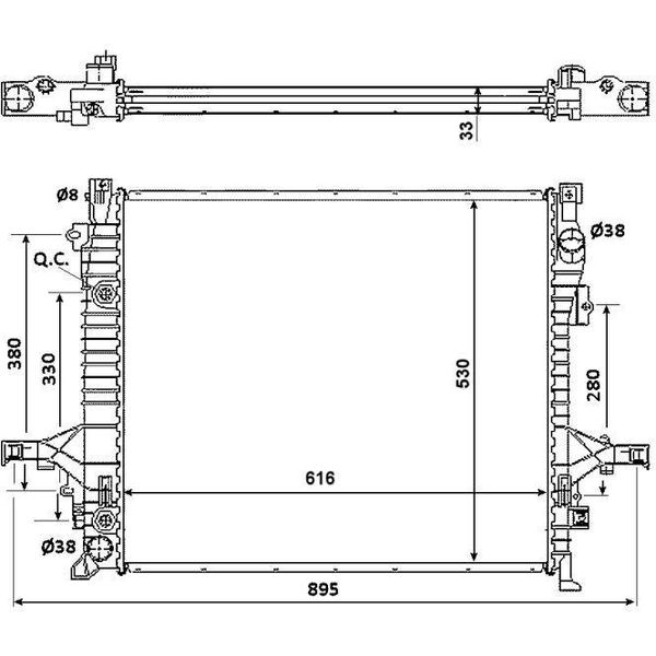 Nrf 58356 - Oe 30636430 KüHler, MotorküHlung Per XC90 I (275)-image