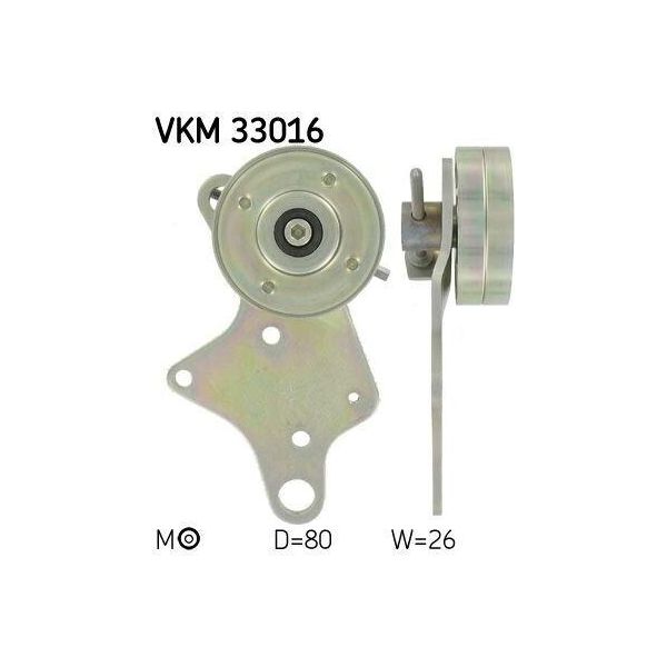 Skf Vkm 33016 - Oe 1281 34 Puleggia Tenditore, Cinghia A V Per Boxer-image