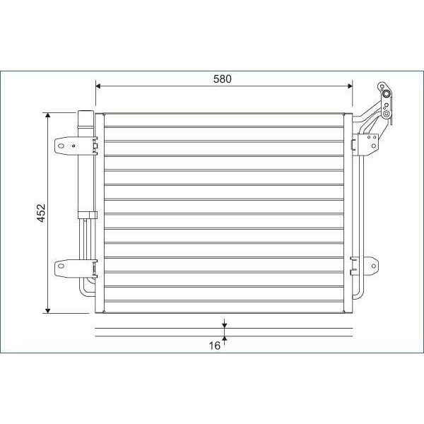 Valeo 814091 - Condensatore Aria Condizionata Oe 5N0820411C Per Tiguan (5N)-image