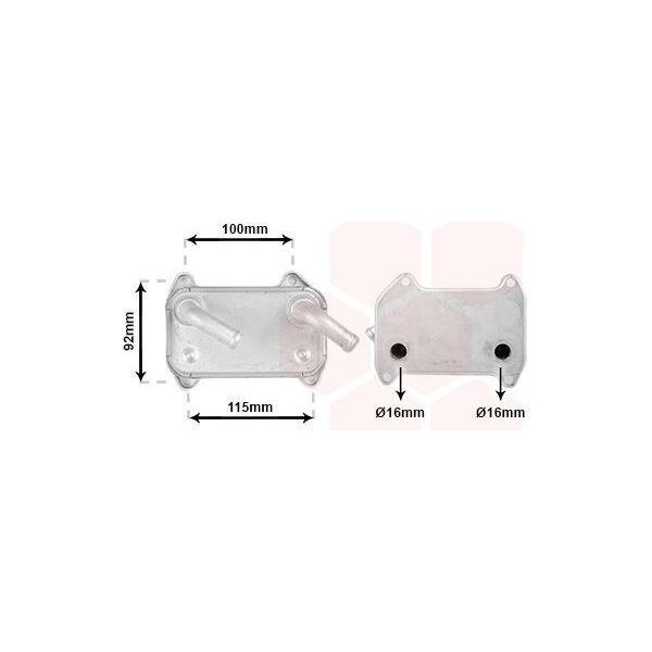 Van Wezel 59003155 - Radiatore Olio Oe 9496495 Per S40 I (644), V40 (645)-image