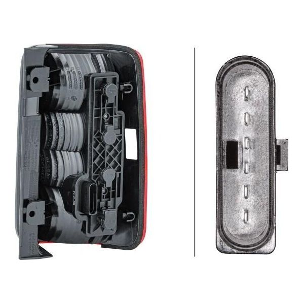 Hella 2VP 354 999-031 - Oe 2K5 945 095 C Lampada Combinata Posteriore, Sinistra Per Caddy Iii (2C, 2K)-image