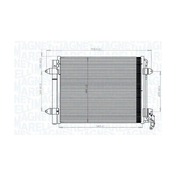 Magneti Marelli 350203833000 - Condensatore Aria Condizionata Oe 5N0820411C Con Essiccatore Per Tiguan (5N)-image