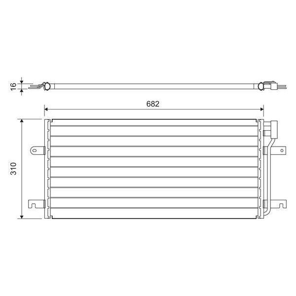 Valeo 814029 - Condensatore Aria Condizionata Oe 701 820 413 K Per T4-image