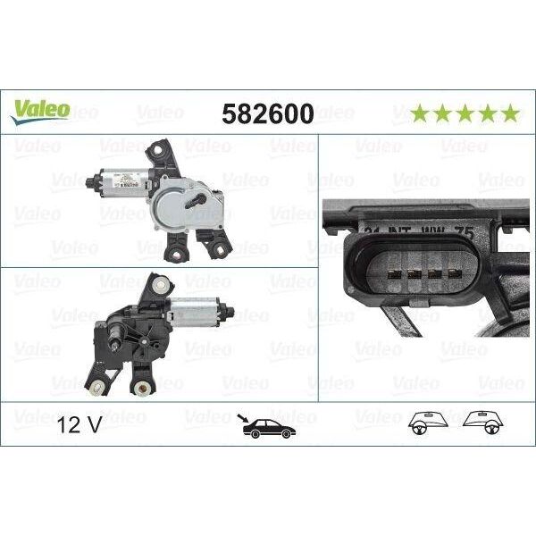 Valeo 582600 - Motore Tergicristallo Oe 3C9955711A, Posteriore Per Passat (365, 362)-image
