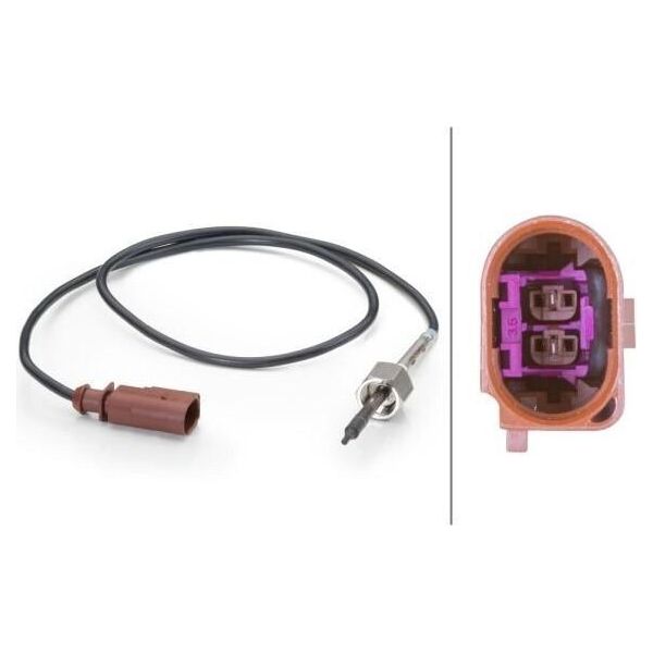 Hella 6PT 014 494-121 - Oe 070 906 088 A Sonda Della Temperatura Dei Gas Di Scarico Per Crafter (2E), Crafter (2F)-image