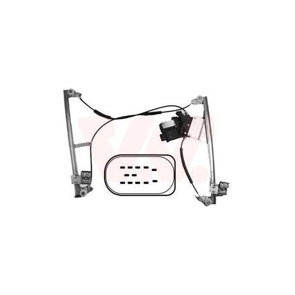 Van Wezel 5825262 - Oe 6N3837462D Regolatore Di Finestrini, Anteriore Destro Per Polo (6N)-image