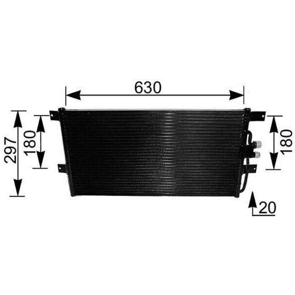 Mahle Ac 217 000S - Oe 701820413 Condensatore Aria Condizionata Per T4-image