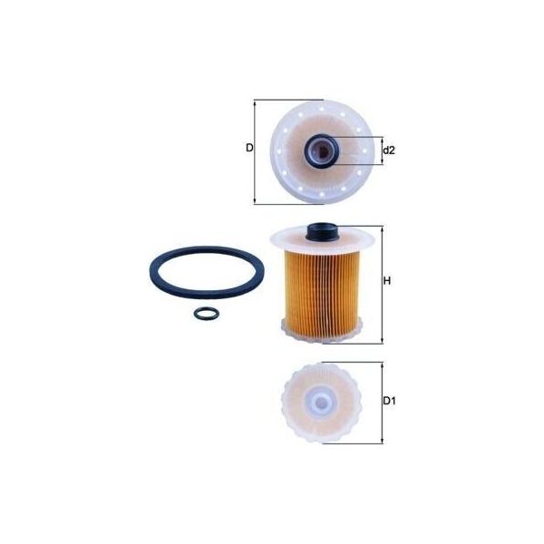 Mahle Kx 81D - Filtro Carburante Oe 7700113233 Per Clio Ii, Kangoo (Kc), Kangoo (Fc), Laguna I, Megane I, Megane Scenic, Scenic I, Thalia I (Lb)-image