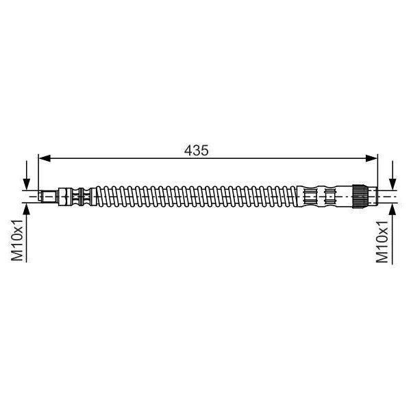Bosch 1 987 476 669 - Oe 4806 45 Tubo Freno Per 607 (9D, 9U), 605 (6B)-image