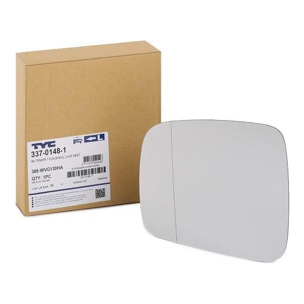 Tyc 337-0148-1 - Oe 7H1857521A Vetro Specchio Esterno, Sinistro Per Caddy Iv (Sa), Caddy Iii (2C, 2K), T5-image
