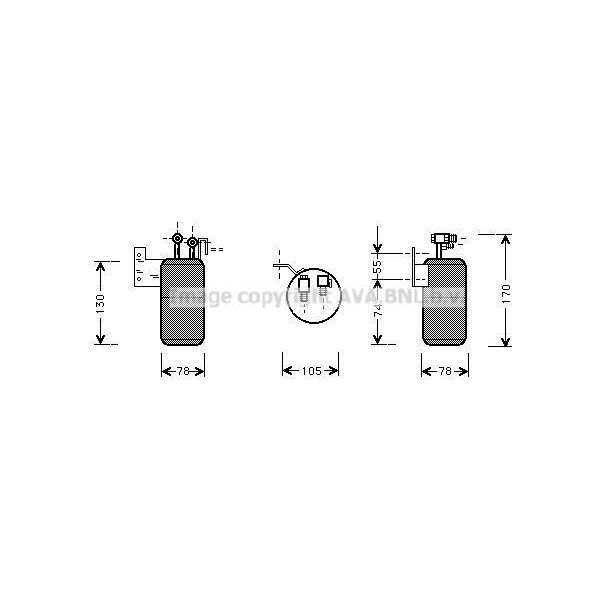 Prasco VND017 - Essiccatore Aria Condizionata Oe 357820191C Per Passat (35I)-image
