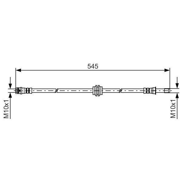 Bosch 1 987 481 454 - Oe A 639 428 12 35 Tubo Freno Per Viano (W639), Vito (W639)-image