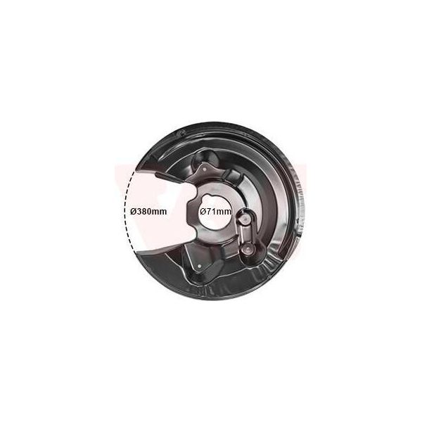 Van Wezel 5765373 - Oe 1Q0615611D Piastra Di Ancoraggio, Asse Posteriore Sinistro Per Eos (1F), Golf Vi, Scirocco-image