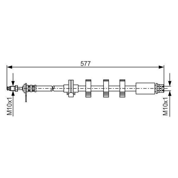 Bosch 1 987 476 809 - Oe 4806 79 Tubo Freno Per 406-image