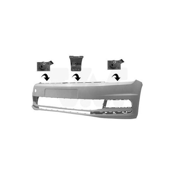 Van Wezel 5819574 - Paraurti Anteriore Oe 5TA807217GRU Per Touran (5T)-image