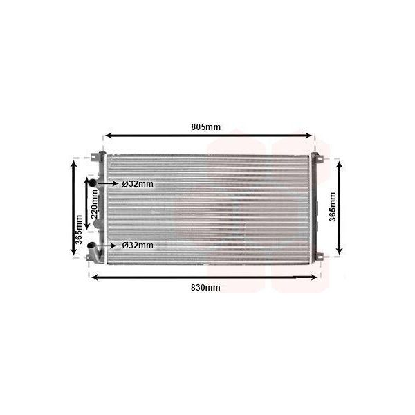 Van Wezel 43002322 - Oe 4414972 Radiatore, Raffreddamento Motore Per Movano (X70)-image