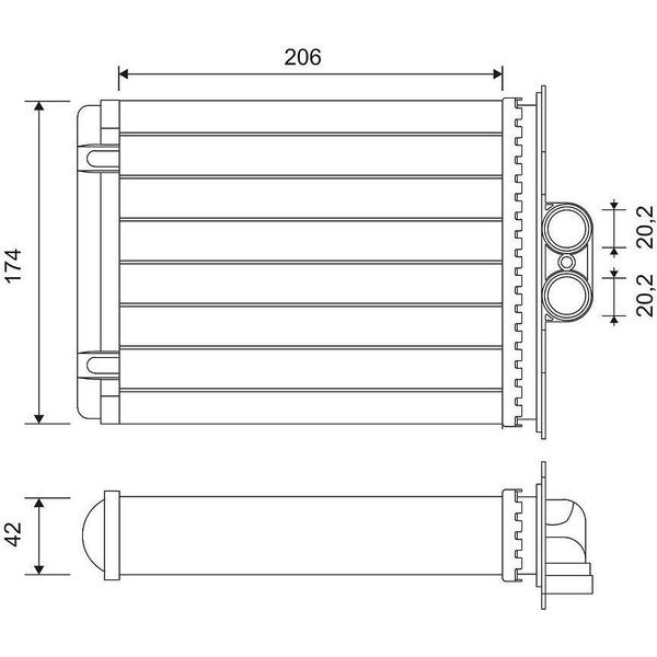 Valeo 812118 - Scambiatore Di Calore Oe 1618049, Riscaldatore Per Vectra B (J96)-image